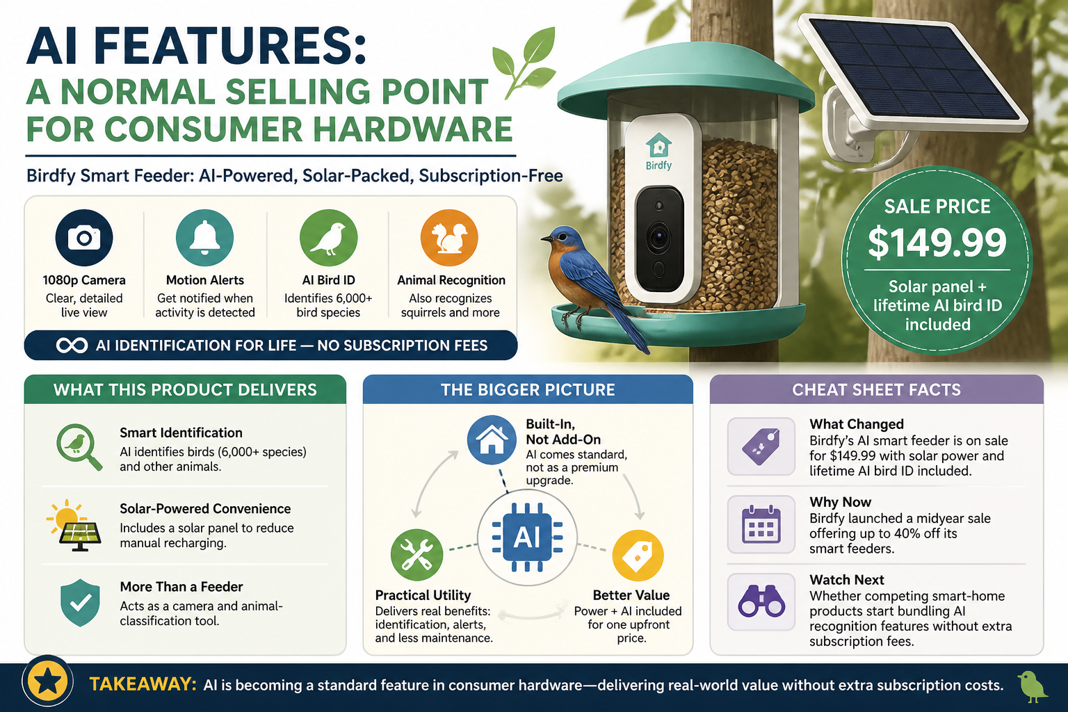 Visual Cheatsheet Version A for AI features are becoming a normal selling point for consumer hardware. Full text follows for assistive technology.