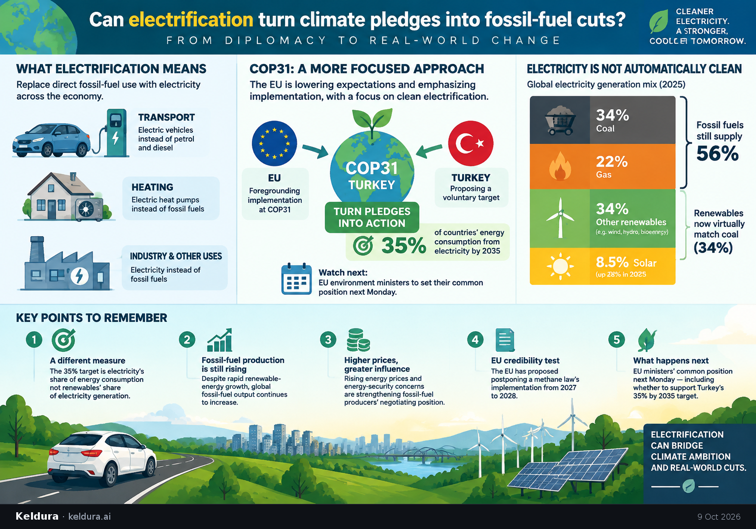 Visual Cheatsheet Version A for Can electrification turn climate pledges into fossil-fuel cuts?. Full text follows for assistive technology.